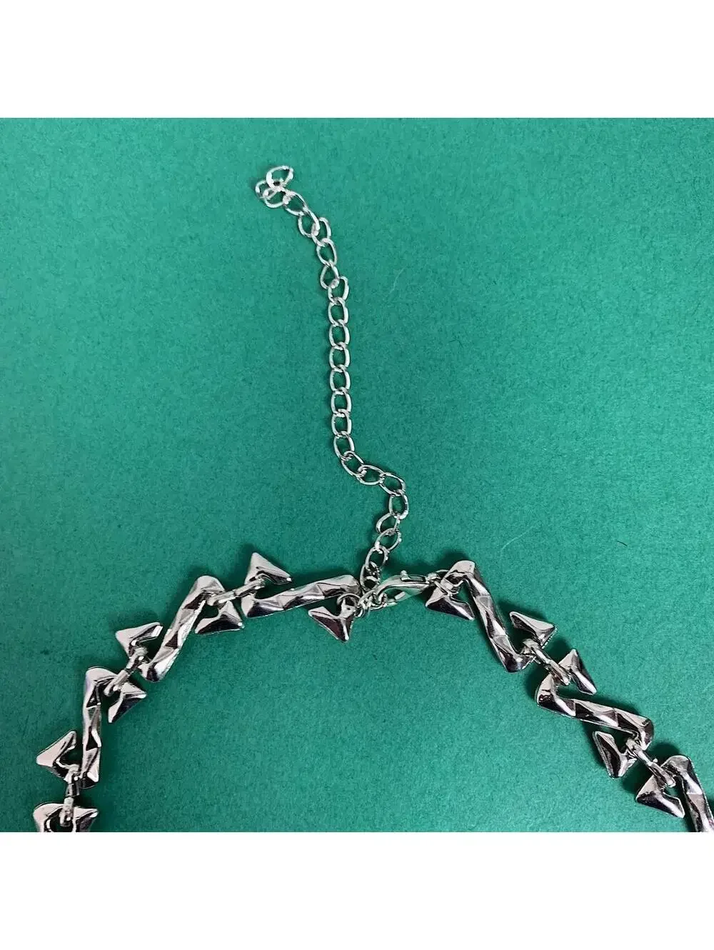 Vintage y2k style cyberpunk opium skater style pendant necklace chain